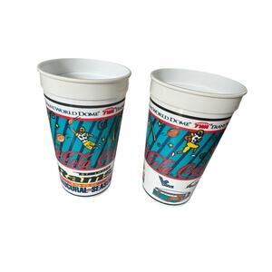 1995 St. Louis Rams Inaugural Season Trans World Dome Coca-Cola Souvenir Cups